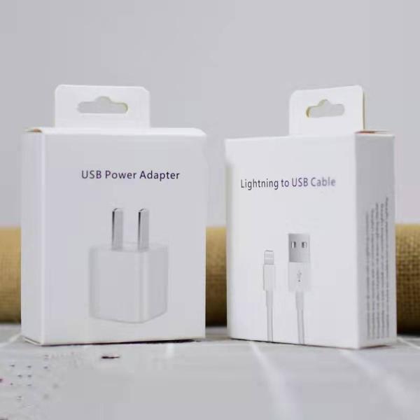 Пакет розничной продажи Apple Charger Box Папки Картон Перерабатываемый