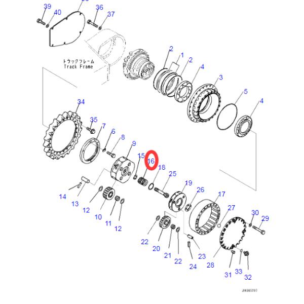 207 27 72130 частей экскаватора шестерни Солнца PC300 8MO KOMATSU запасных 207 27 72130 частей экскаватора шестерни Солнца PC300 8MO KOMATSU запасных