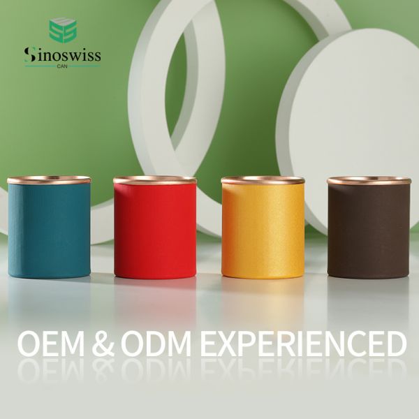 OEM Color Cylinder Tea Paper Cans Cardboard Tube Packaging for Candy Cookie