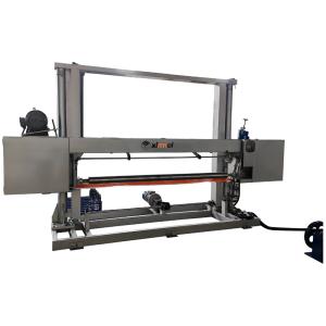 重用安定性 PU 頑丈 120 ILD PU ブロック 160 kg/m3 リボンド 泡ブロック 半自動水平分割機 Epuipped DELTA 制御と最適化さ