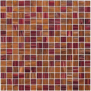 Brown color with gold line glass mosaic mix pattern living room backspalsh