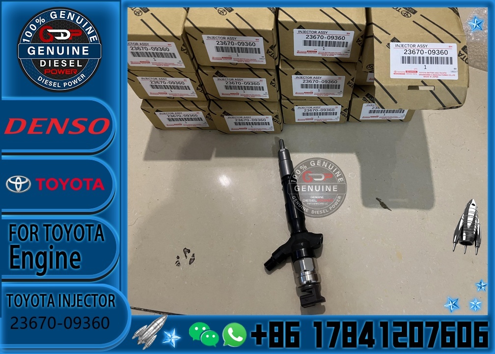 0950008740 Common Rail 2KD Diesel Injector 23670-09360 095000-8740 for Toy-ota Hilux 2.5D 2KD-FTV