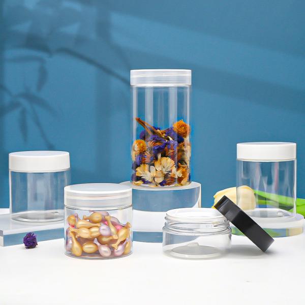 Candy Packaging 8 Oz Plastic Containers Facial Cleanser Cosmetic Packaging