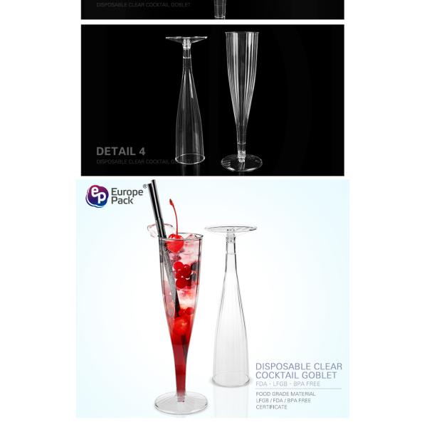 Hot selling disposable party clear cheap plastic champagne flutes