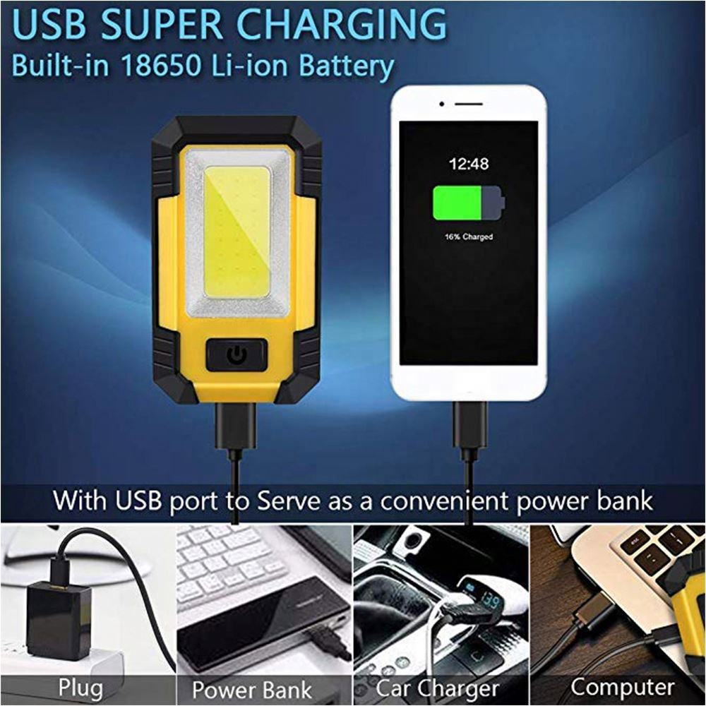 Factory Direct Sale LED Outdoor Camping Light USB Charging with Magnet Access Light COB Working Lights