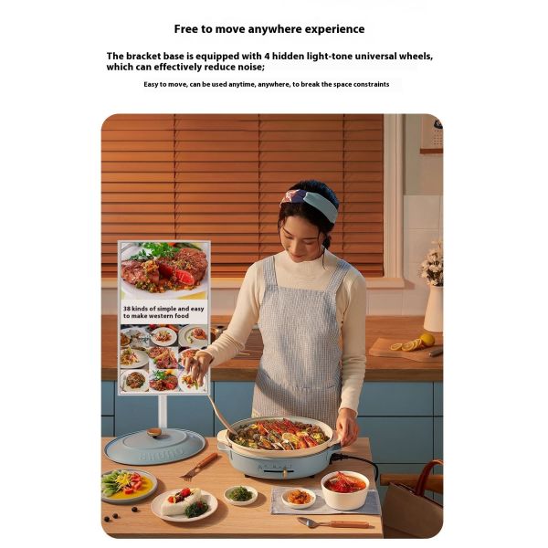 27 Android Moveable Smart Screen WiFi Battery Rollable Floor-Standing Metal OEM 10-Point Touch Companion Display