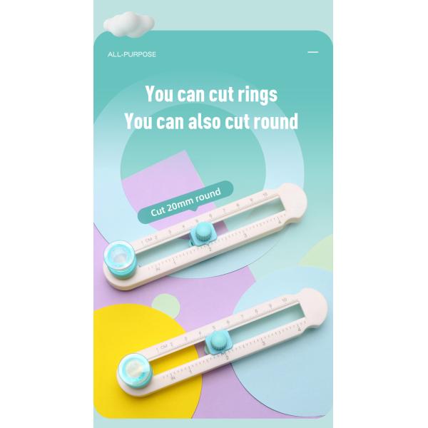 Manuel à compas rotatif couteau fillet coupeur de papier ronde couteau utilitaire outil de coupe pour bricolage