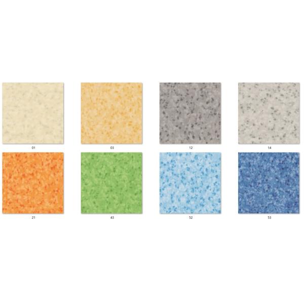 15m PVC Waterproof Vinyl Roll Blue Heterogeneous Sheet Flooring