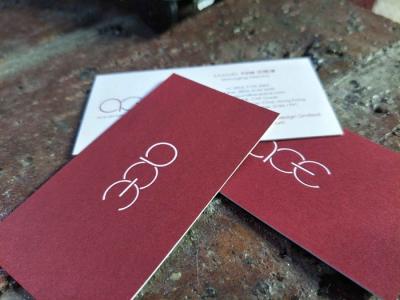 Full Color Custom Shaped Business Cards Offset Printing With 0.7mm Thickness
