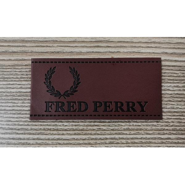 Sew On Clothing PU Leather Patches Garment Labels Embossed Logo