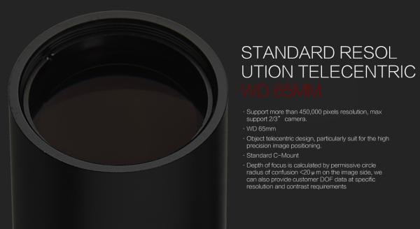 Light Weight WD 65MM Optical Lenses /  Long Life Span Steering Prism For Machine Vision