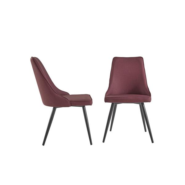 Durable 0.2CBM 490mm 970mm Leather Metal Dining Chair