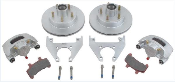 4 Stud 10'' Wheel Hub Marine Disc Brakes 3500 Lb Trailer Axle Disc Brake Kit