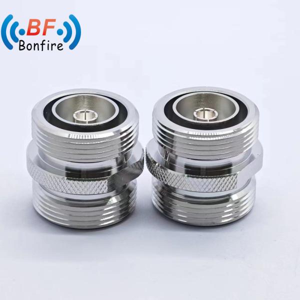 Low Vswr RF Coaxial Cable Connector Adapter with DIN Male to DIN Male Straight Type -155dbc DC-4GHz