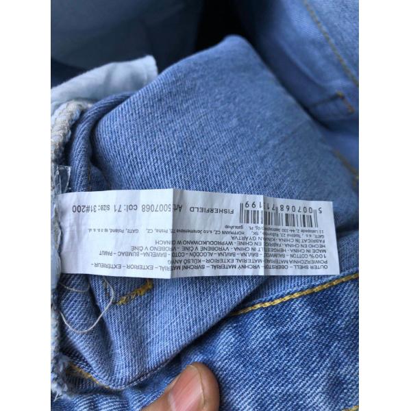 Light Blue Straight Fit Jeans Mens 100% Cotton Casual Denim Pants