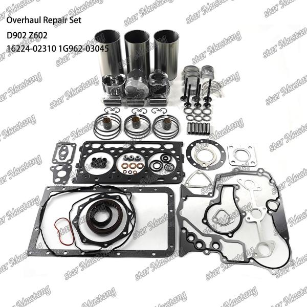 Z602 D902 Overhaul Repair Kit Cylinder Liner Piston Kit Gasket Kit 16224-02310 1J094-21770 1G962-03045 For Doosan