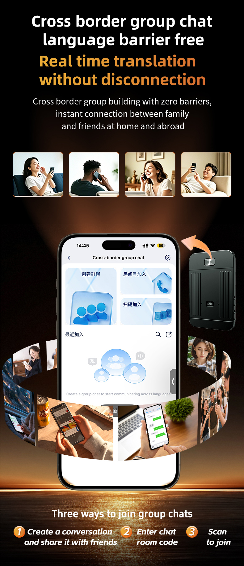 Summary Mobile Translator 147 Languages Video Calling AI Translation Device