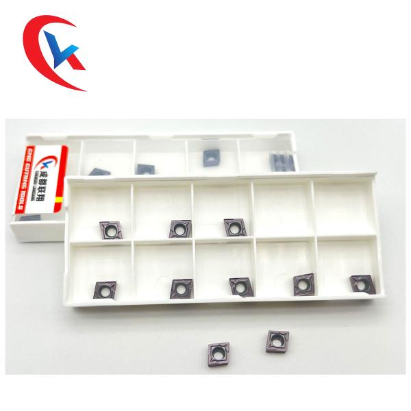 CCMT060204 Carbide Milling Inserts Stainless Steel Finishing Pvd Coated