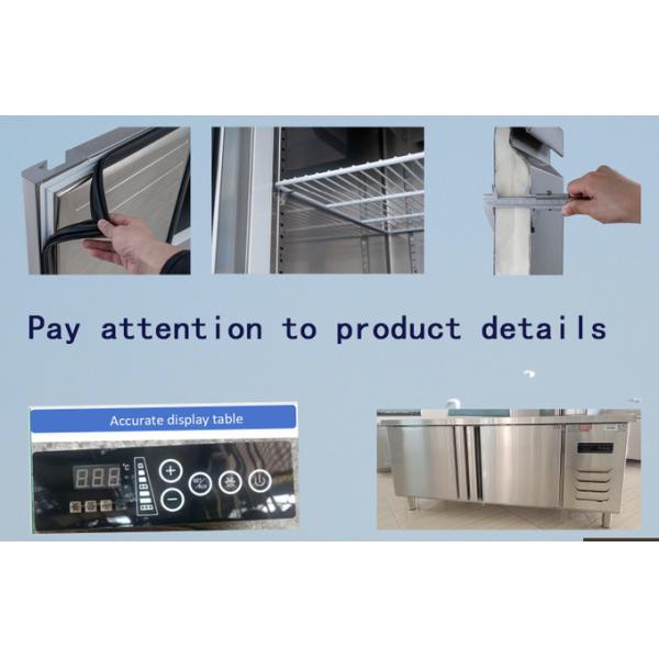 Congélateur de restauration commercial à haut rendement 480L Économie d'énergie sous congélateur de table de travail