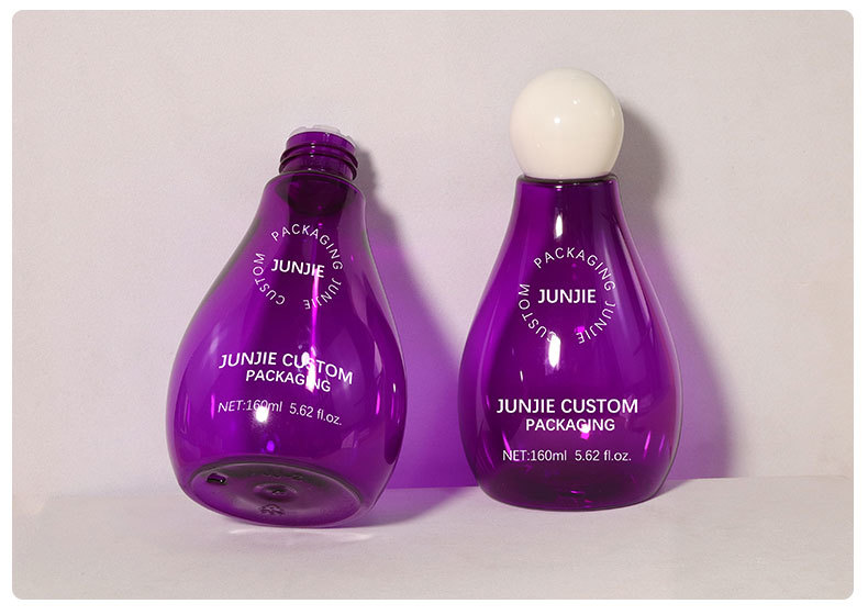 150ml Plastic Cosmetic Packaging 160ML Clear PET Bottles Custom Logo Transparent Premium Skincare & Body Care Containers
