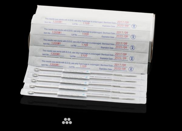 1205M1 Pre Sterilized Shaders Premium Tattoo Needles Round Shader Flat Magnums Dual Stacked Magnum