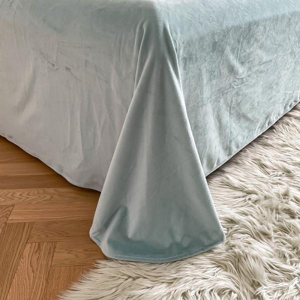 2024 Горячий Синий Роскошный Шелковистый Теплый Минк Бархатный Кристальный Постельное Покрытие