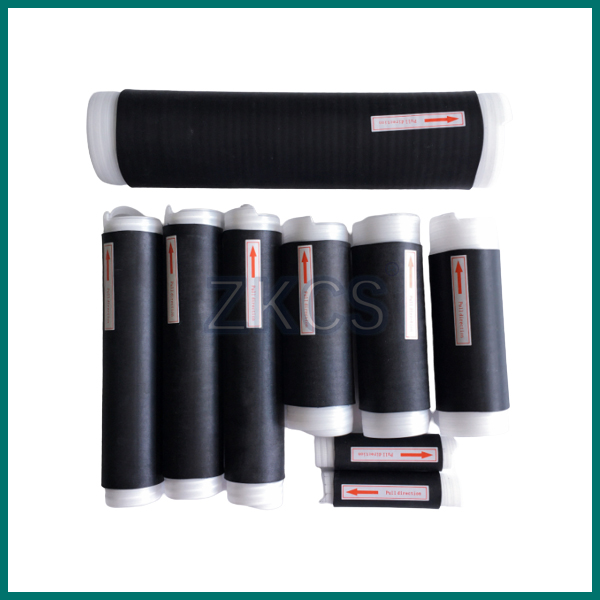 Manga fría extensible del encogimiento del cable de la terminación de la goma de silicona que envuelve