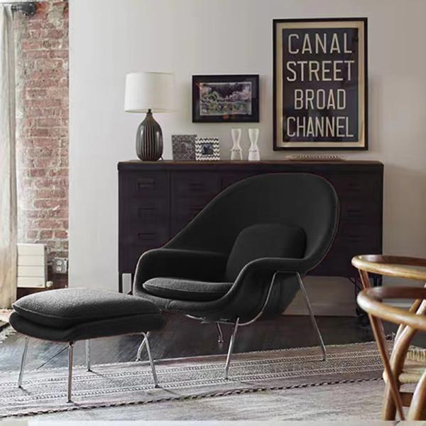 Cozy Haven Cashmere Stylish Fabric Armchair Lounge Luxury Sponge Inside