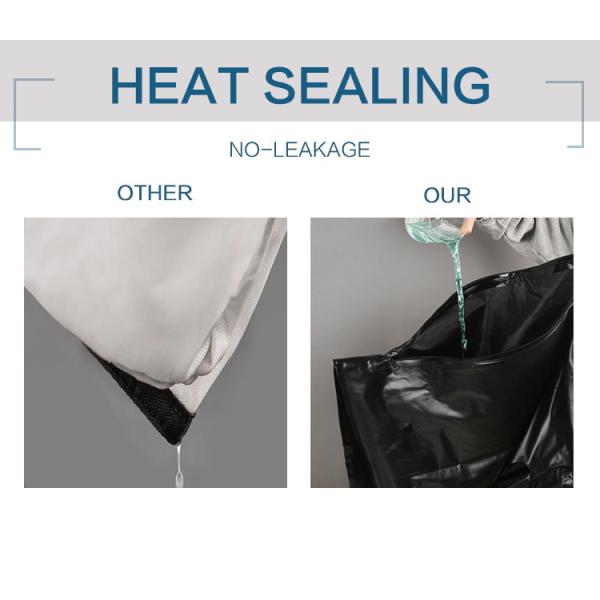 Inner Handles Mortuary Funeral Body Bag , U Zipper Body Bag For Corpse