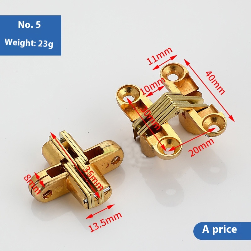 Factory Direct Concealed Aluminium Hidden Door Hinge 180 Automatic Closing Three-Dimensional Adjustable Soft Close 4-Hole Door