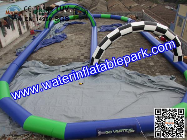 ODM / OEM Available Inflatable Race Track Game For Zorb Ball