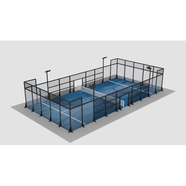 TECTON Classic Padel Court 20x10m With AkzoNobel Powder Coated Galvanized Steel