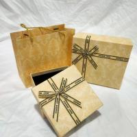 Boîte cadeau de qualité avec couvercle et couleur champagne pour la Saint-Valentin et la fête des mères avec logo personnalisé