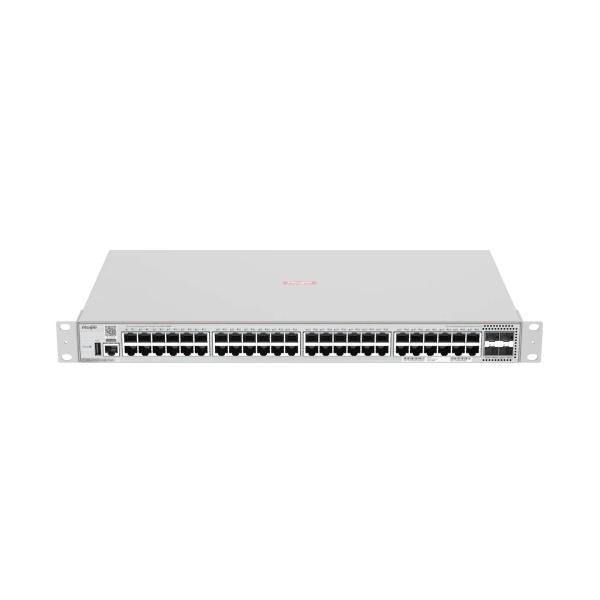Switch Ruijie de 48 puertos de alto rendimiento con enlaces ascendentes de 10G y seguridad avanzada