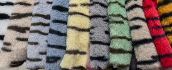 Polyester Rabbit Wool Static-free Antiflaming Luxury fashion Printed designs for Girls/Women Dress also for Bedding