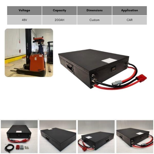 Custom Made Pickup Truck Battery 200ah Lifepo4 Forklift Battery 48V 60V 72V