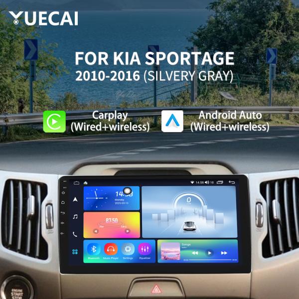 9inch IPS/QLED/2K Touch Screen Car DVD Player GPS Navigation System for KIA SPORTAGE 2010-2016