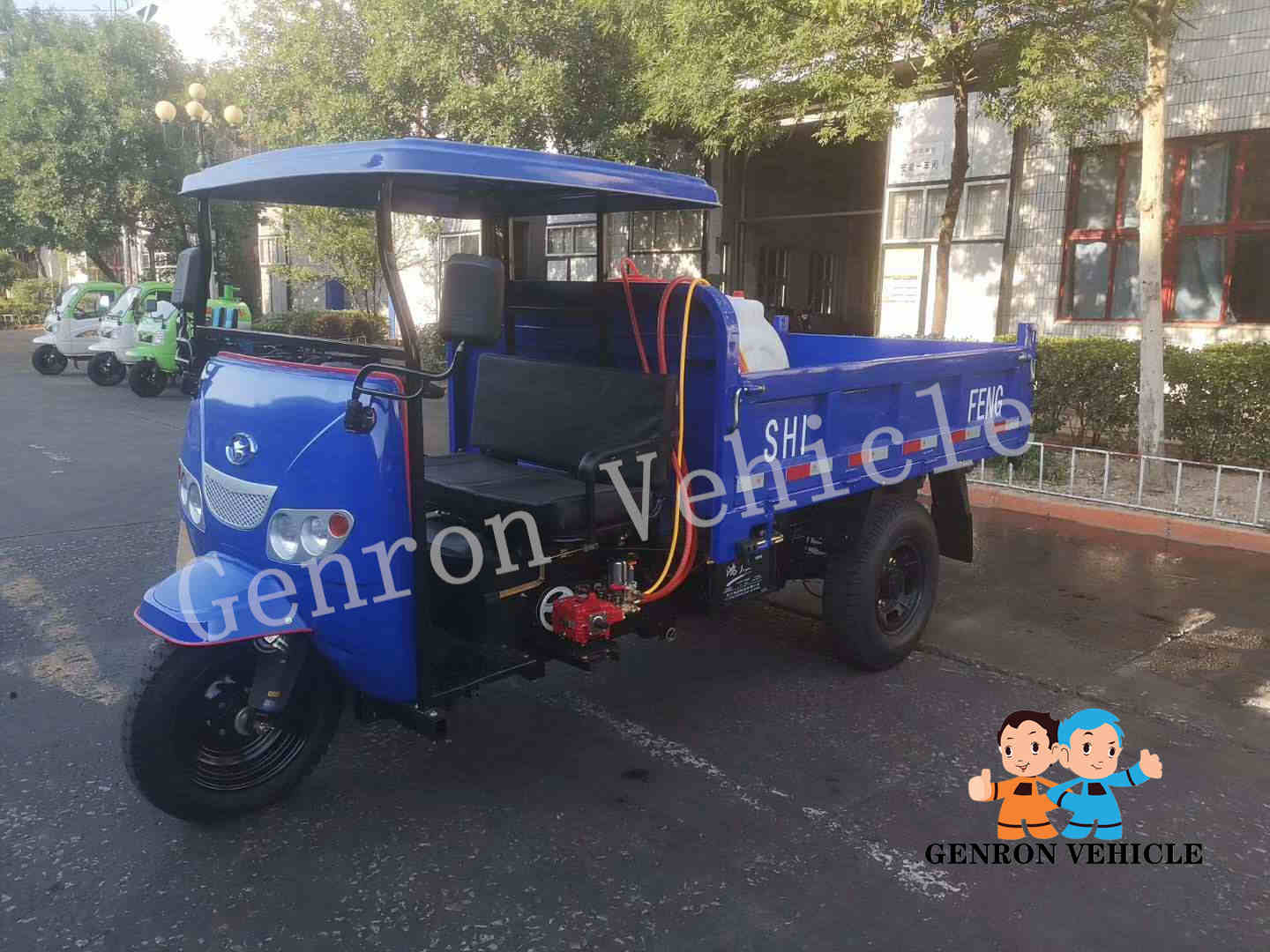 трицикл 350W емкости загрузки 2000kg стальной дизельный
