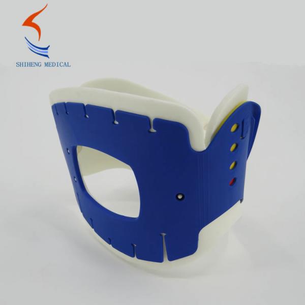 Emergency cervical collar free size blue yellow color rigid collar brace China manufacturer
