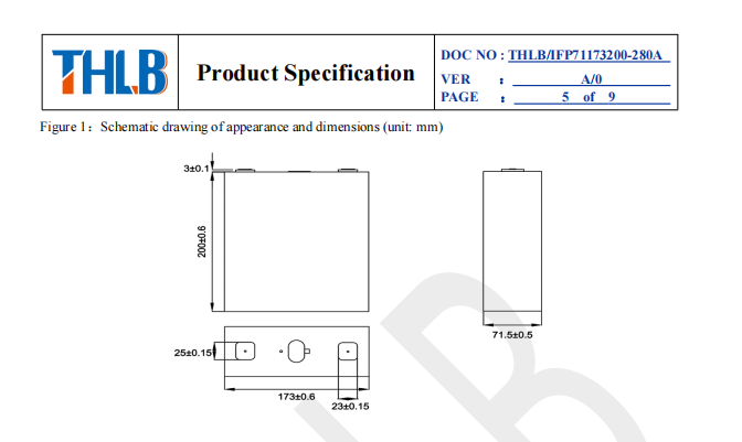 OEM ODM 100Ah Prismatic Cell 8000 Times Lithium Prismatic Cell