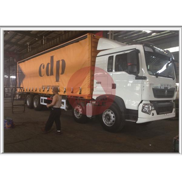 11500x2500x3850 Flatbed Curtain Side Trailers 280HP Euro VI Emission Standard Eco - Friendly