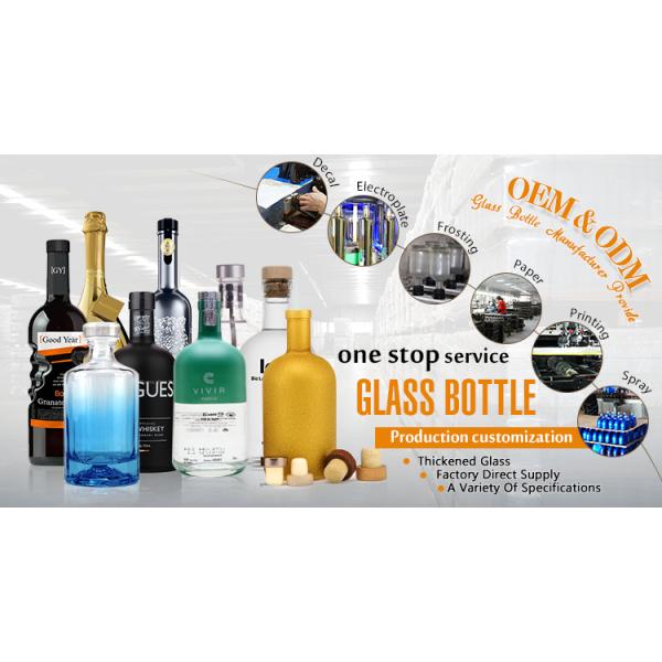 250ml Bar Glass Bottle for Liquor Mini Size Screen Printing and Hot Stamping OEM/ODM