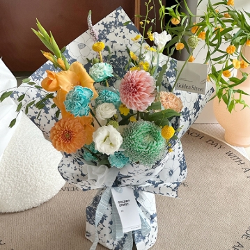 Customizable Dream Flower Art Paper Flower Arrangement Paper 57*57cm Many Colors