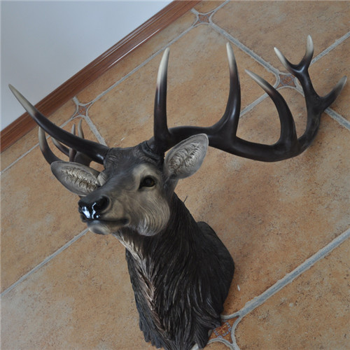 Deer Head Animal Wall Decor Sculptures Hanging vintage style Customized