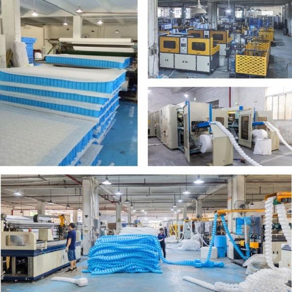 King Size Pocket Spring Mattress Unit 1.8mm Steel Wire 5.5 Turns