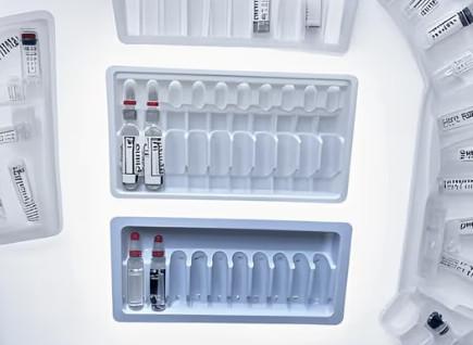 1 ml ampoule blister tray Clear 5 bottles ampoule hole ampoule and small vial plastic tray