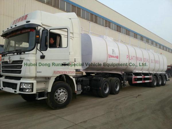 50Ton liquid Asphalt Tanker Semi-trailer with 2TBL45P  BALTUR  Heating and Insulation