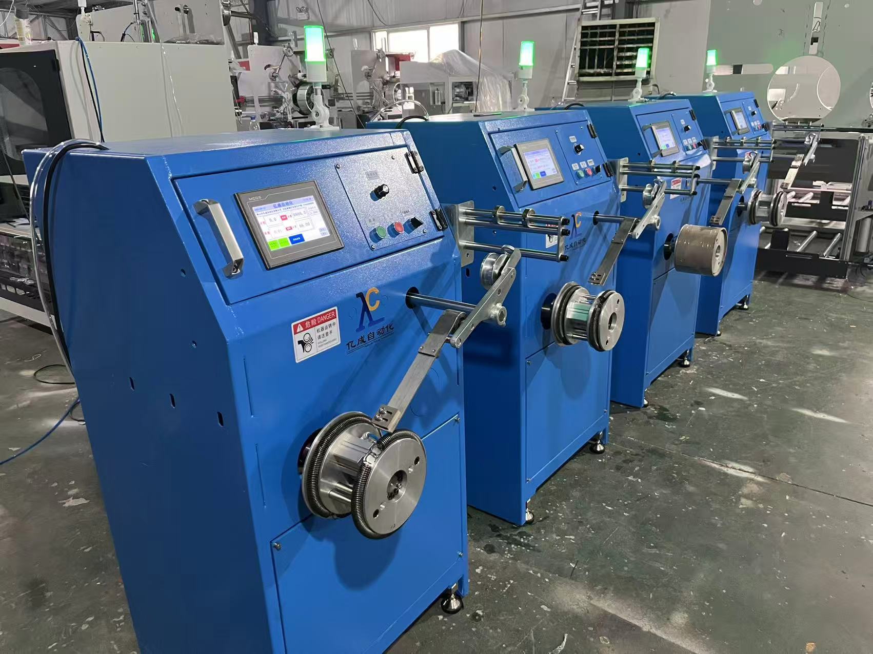 50hz PP Belt Winding System High Precision Servo Motors Automatic Winder Machine