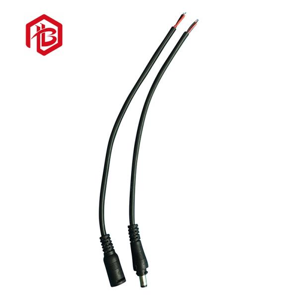 Connecteurs de panneau mâle DC5521 DC35135 étanches IP68 personnalisés, câble d'alimentation CC avec cache-poussière, montage sur panneau