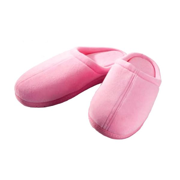 Fashionable Disposable Hotel Slippers Velvet Material For Autumn / Winter